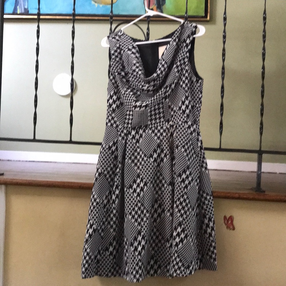 Awesome fit & flare houndstooth dress by ModCloth!